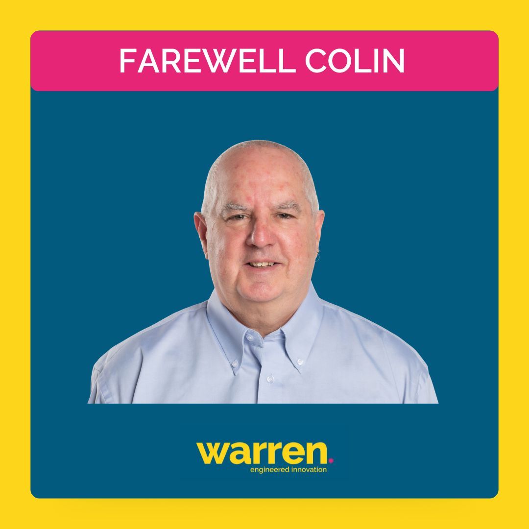 Colin has been a valued part of the team for many years, first at Allaway Acoustics and later in Warren’s Paint Department. His dedication and hard work have made a lasting impact and we’re grateful for everything he’s contributed. 

We wish Colin all the best in his retirement.