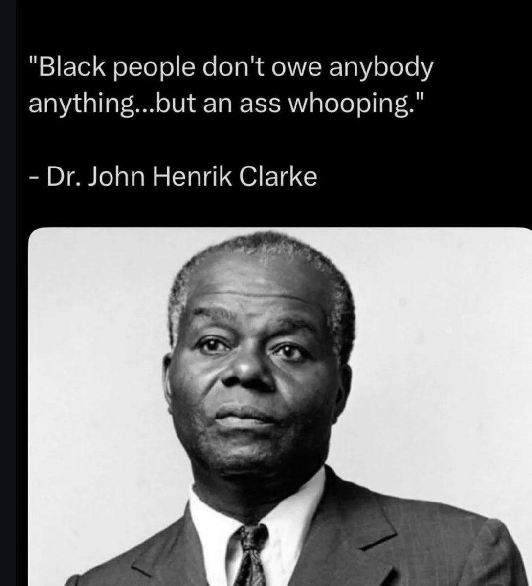 “Black people don’t owe anybody anything….. but ….