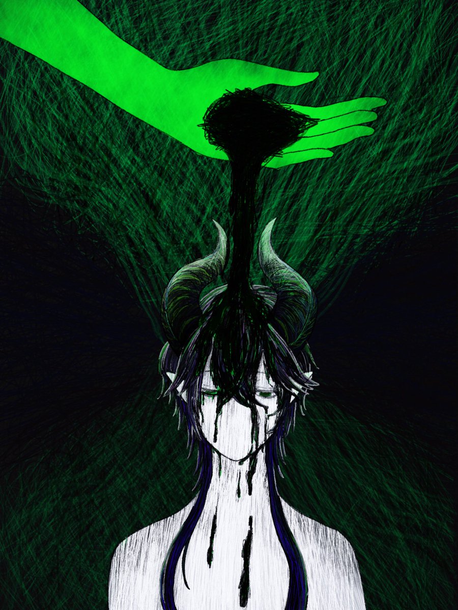 m0_nuke's tweet image. 「  呪い  」