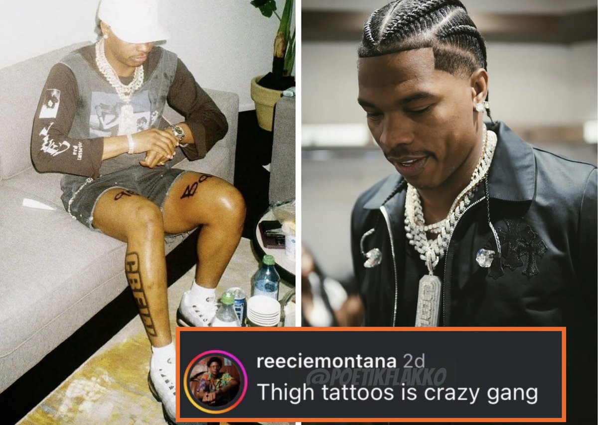 LIL BABY RECENT PHOTO SHOWING OFF HIS TATTOOS GOING VIRAL.👀