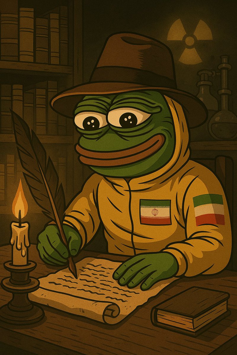 Iranb0mb's tweet image. 💰 $50 REWARD – 7 HOURS LEFT!
📖 Storytelling Contest
Who is $IRONBOMB?
Where did Pepe come from?
Why is he wearing a hazmat suit with the Iranian flag?
What is his mission?
We want YOU to write the origin story 🧠💣
✍️ Submit a wild, original, and meme-worthy backstory — how…