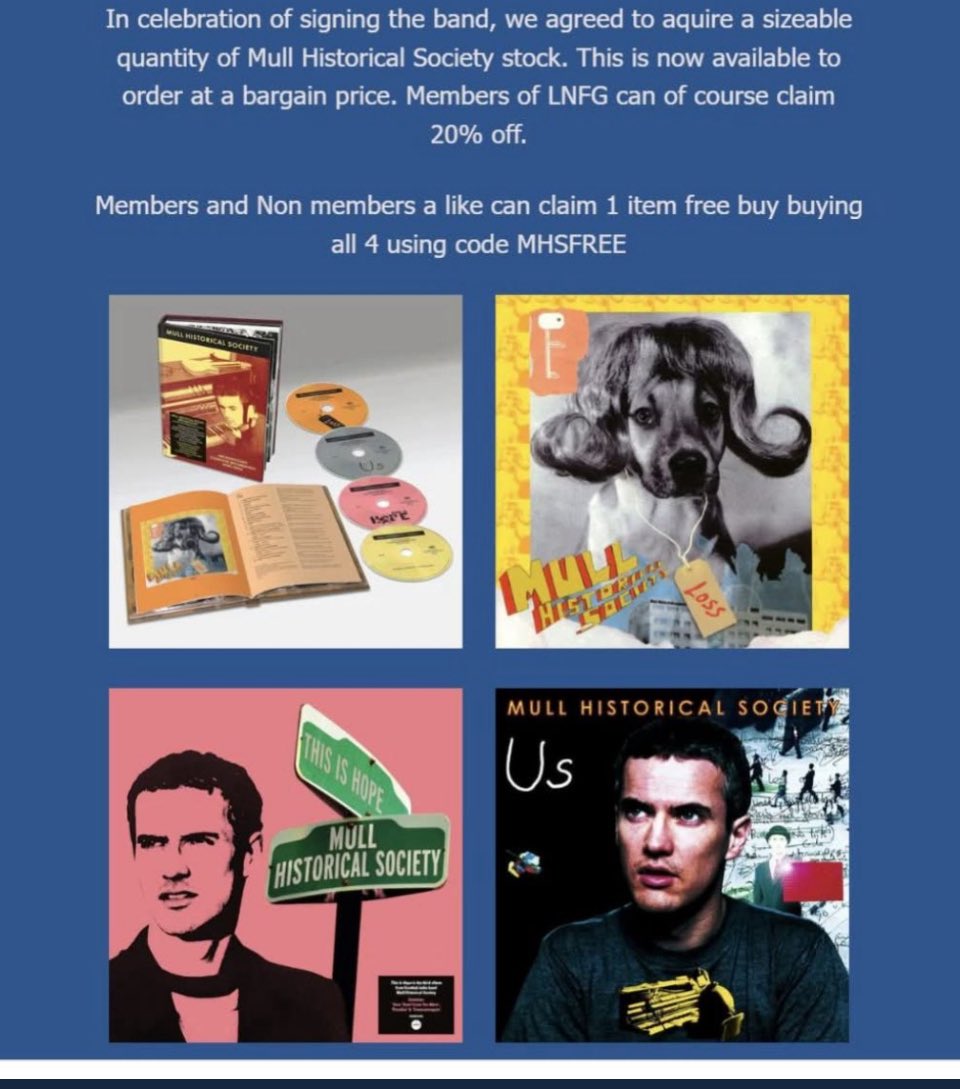 MullHistorical's tweet image. Delighted to share my first 3 @MullHistorical Society albums are in the @officialcharts Scottish Top 40/20 again! Albums reissues & Boxset with exclusive extras out now @DemonMusicGroup and *special deal on @LNFGlasgow > new and 10th MHS album in the works now & out ‘26 on LNFG!