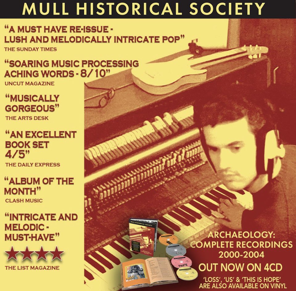 MullHistorical's tweet image. Delighted to share my first 3 @MullHistorical Society albums are in the @officialcharts Scottish Top 40/20 again! Albums reissues & Boxset with exclusive extras out now @DemonMusicGroup and *special deal on @LNFGlasgow > new and 10th MHS album in the works now & out ‘26 on LNFG!
