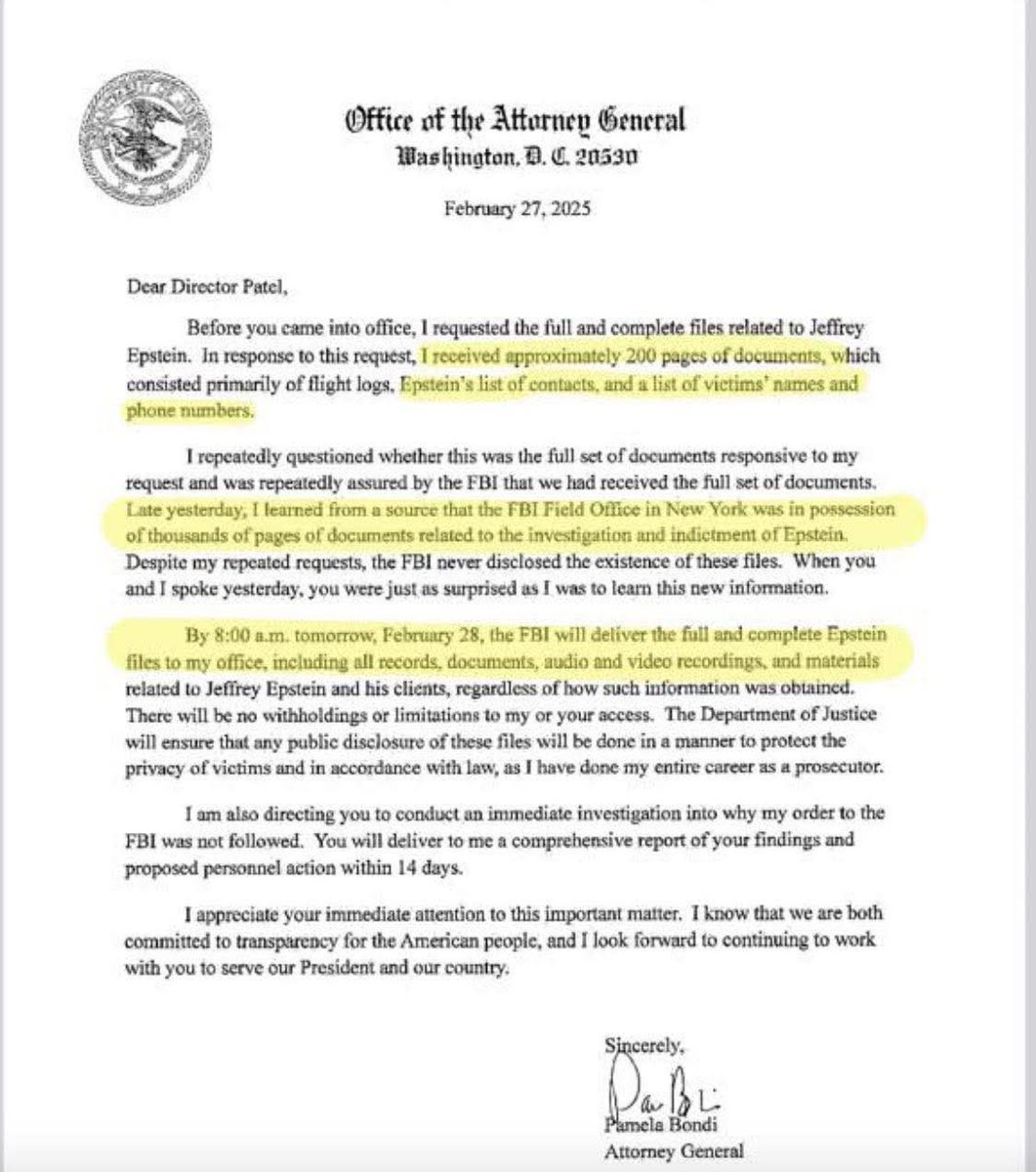 Fred Guttenberg (@fred_guttenberg) on Twitter photo Hey <a href="/AGPamBondi/">Attorney General Pamela Bondi</a>, did you write this? What happened to the list? Hey <a href="/AGPamBondi/">Attorney General Pamela Bondi</a>, did you write this? What happened to the list?