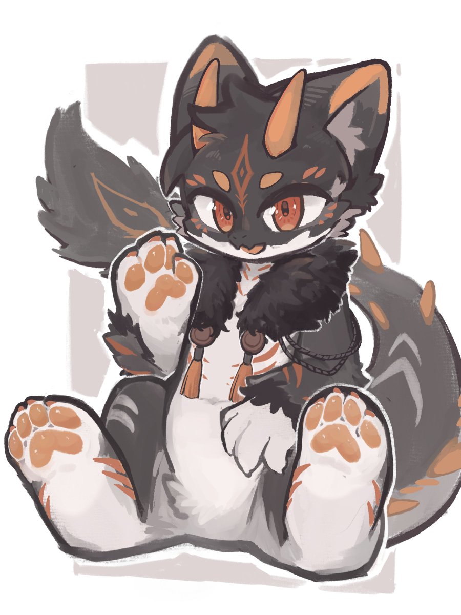 爪爪～还是肚肚～？
是宝宝<a href="/akaitsukifox/">绯月</a> 送的礼物！诶嘿嘿