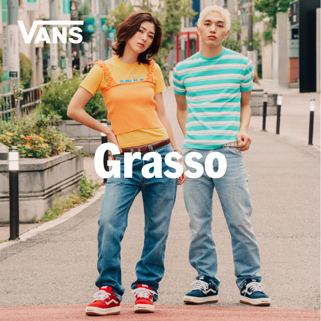 ABCMART_INFO's tweet image. 90年代の名作「GRASSO（グラッソ）」が現代風にアップデート！
スエード×キャンバスのコンビに、トゥ・タン・ソールのオールドVansロゴ。
懐かしさとY2Kトレンドが融合した、今っぽな一足。

▶ gs.abc-mart.net/feature/27978/

#Grasso #Vans #ヴァンズ #abcmart #abcマート