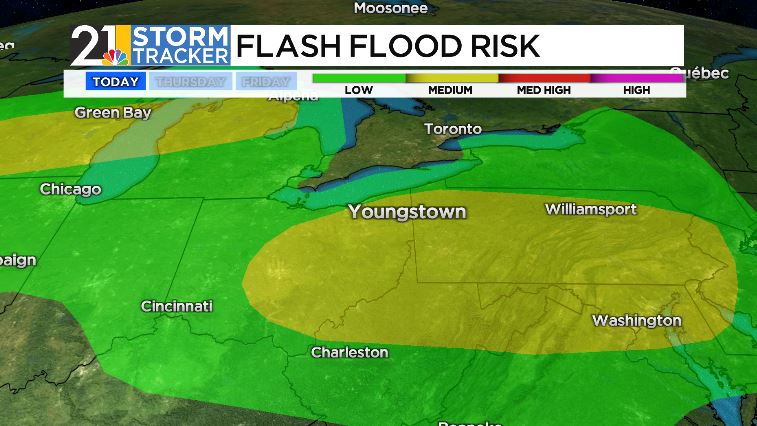 JimmyWfmj's tweet photo. After a dry start to Wednesday morning, scattered showers and storms will become likely this afternoon and evening. Any shower or storm could include heavy rainfall, leading to localized flooding concerns. 🌧 https://t.co/4AM073T5uT