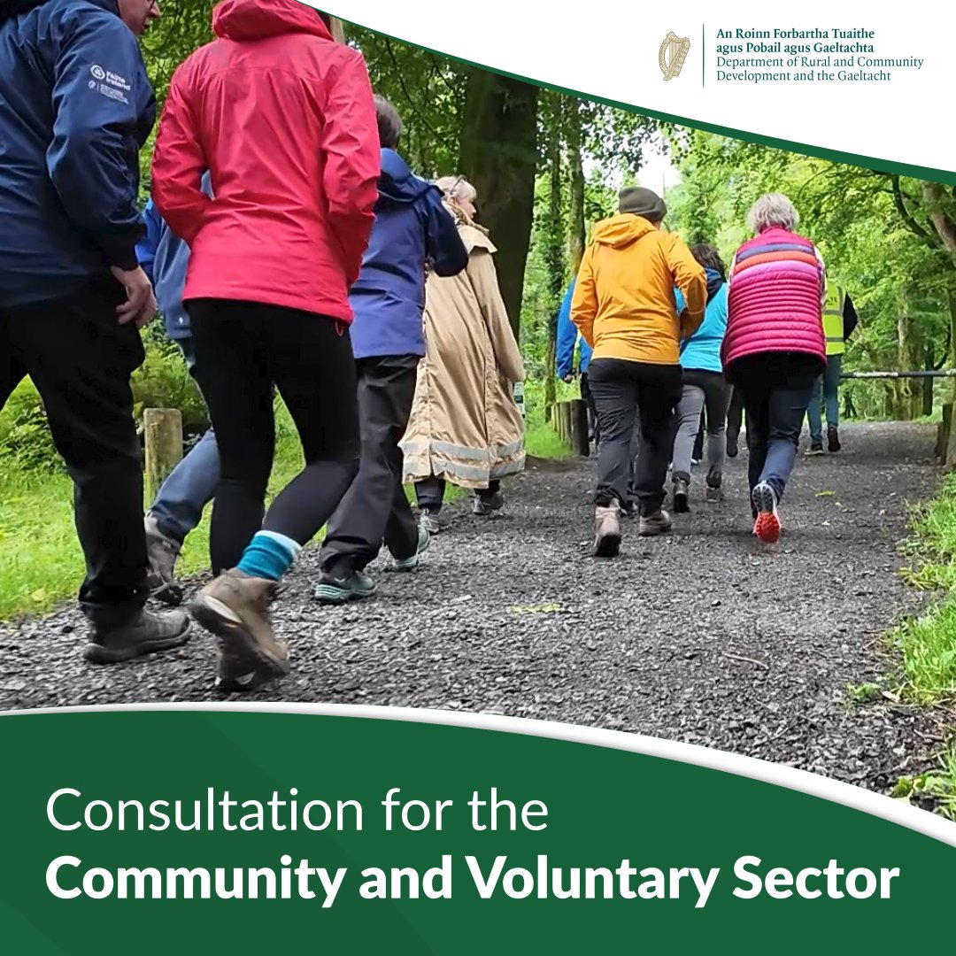DeptRCDG's tweet image. A new strategy to support the Community and Voluntary sector in Ireland is currently being developed.
For more information to complete the consultation click the link below:
loom.ly/6I9fCg8