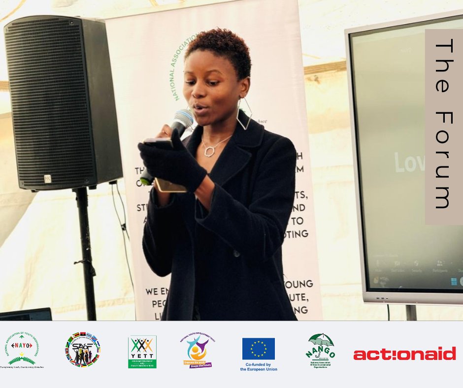 📸Clerk of the 3rd Southern Africa Youth Parliament, Hon. <a href="/c_mhiribidi/">Bella🙂</a> speaking at #TheForum2025.
#LeaveNoYouthBehind