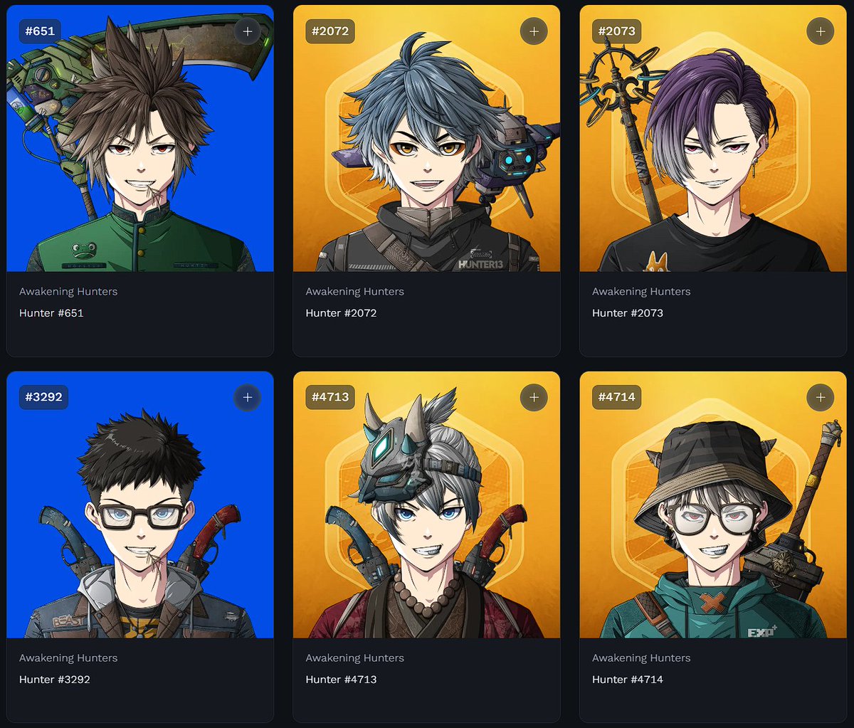 kranosija's tweet image. Need help, I’m obsessed. My Hunters are looking way too cool. Tell me this isn’t the coldest crew around 😤
Let me see yours too!