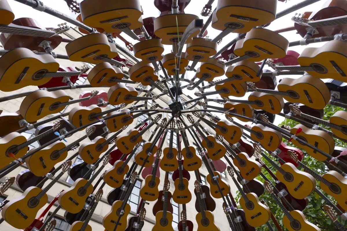 designboom (@designboom) on Twitter photo wind-powered sculpture by <a href="/lazerian/">Liam Hopkins</a> turns donated guitars into sonic art installation in manchester designboom.com/art/wind-power… wind-powered sculpture by <a href="/lazerian/">Liam Hopkins</a> turns donated guitars into sonic art installation in manchester designboom.com/art/wind-power…