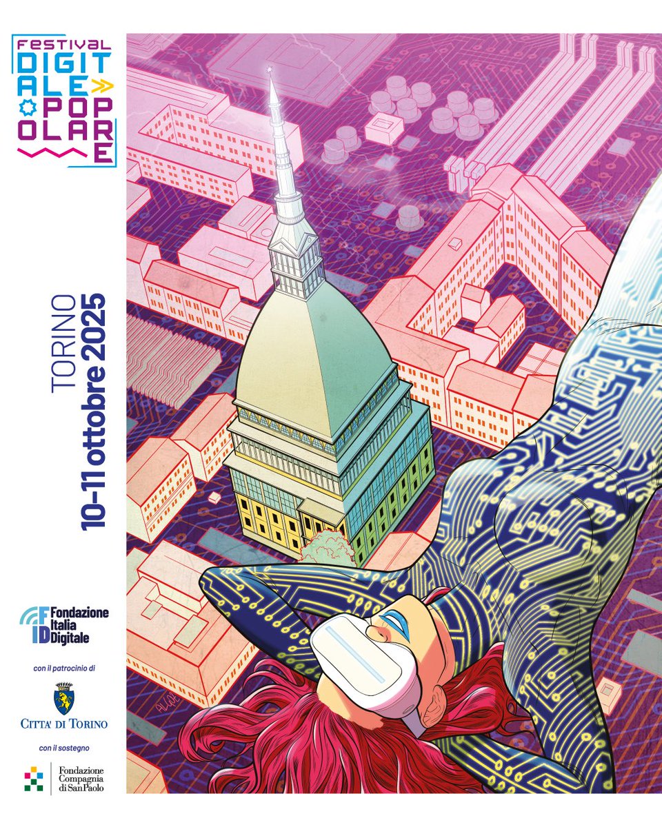 Francesco DiCostanzo (@fdicos10) on Twitter photo 🌆 La città del futuro con il manifesto firmato da Sergio Algozzino. Arriva la quarta edizione del Festival digitale popolare di <a href="/Fondazione_FID/">Fondazione Italia Digitale</a>. Grazie ad <a href="/etnacomics/">EtnaComics</a> per l’ormai tradizionale collaborazione, vi aspettiamo il 10 e 11 ottobre a Torino in Piazza Vittorio 🗓️ 🌆 La città del futuro con il manifesto firmato da Sergio Algozzino. Arriva la quarta edizione del Festival digitale popolare di <a href="/Fondazione_FID/">Fondazione Italia Digitale</a>. Grazie ad <a href="/etnacomics/">EtnaComics</a> per l’ormai tradizionale collaborazione, vi aspettiamo il 10 e 11 ottobre a Torino in Piazza Vittorio 🗓️