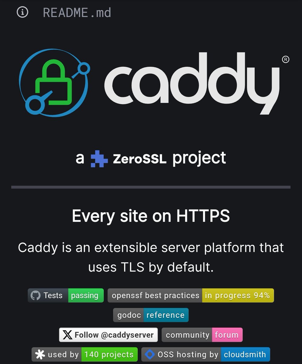 GithubProjects's tweet image. Fast and extensible multi-platform HTTP/1-2-3 web server with automatic HTTPS