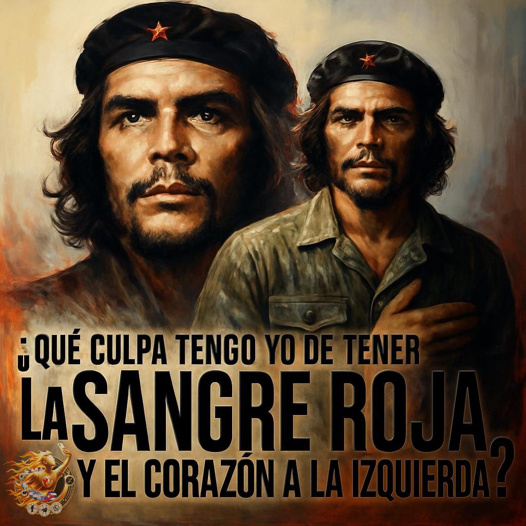 IzquierdaPinera's tweet image. En tiempos en los que se juzga a quien piensa distinto, pregunto:
¿Qué culpa tengo yo de tener la sangre roja y el corazón a la izquierda?
#IzquierdaPinera
#UnidosXCuba
