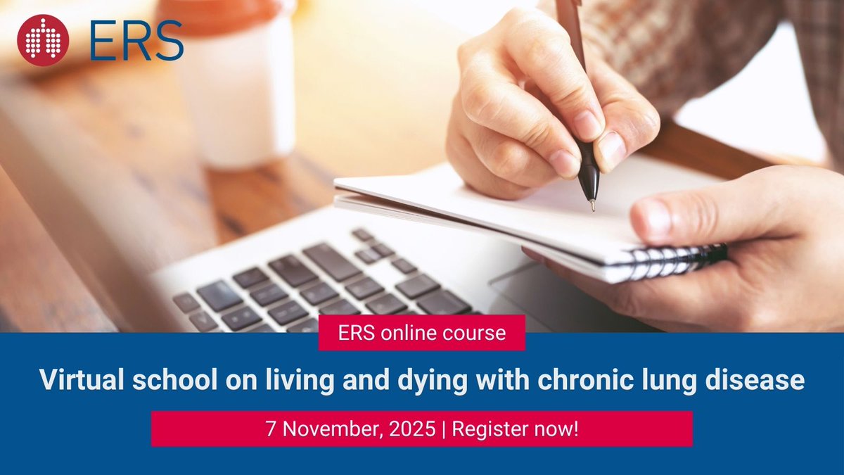 EuroRespSoc's tweet image. Expand your knowledge of palliative and supportive care for patients with chronic lung diseases with the virtual school on living and dying with chronic lung disease!
Learn more: bit.ly/4iHdJbf