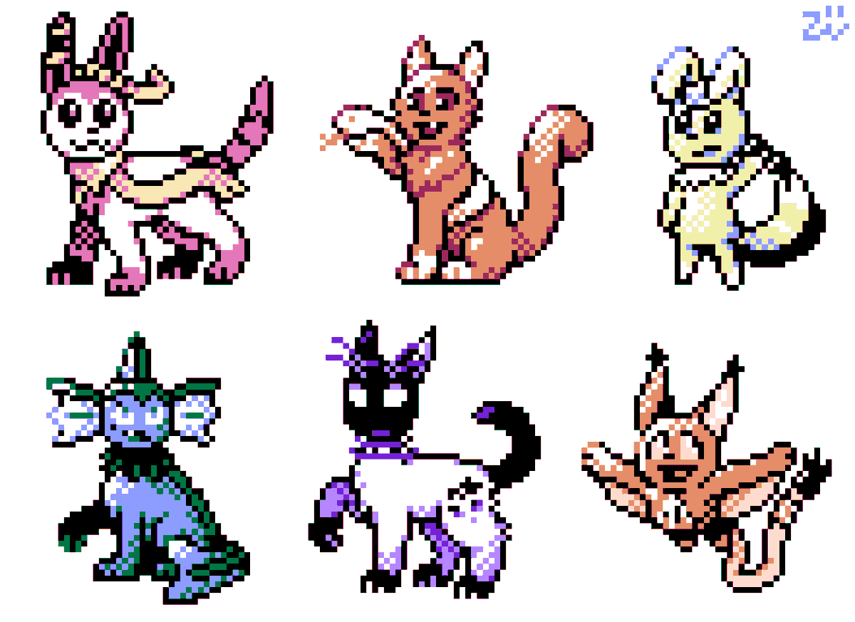 YesterOwl's tweet photo. Art Fight attack for AAALester
I recently watched a playthrough of Pokémon Crystal and I really liked how that game made vibrant, colourful, and shaded sprites with just four colours each. It inspired me to draw something similar

#pixelart #artfight #pokemon #artfightattack https://t.co/2Ji80ByOfL