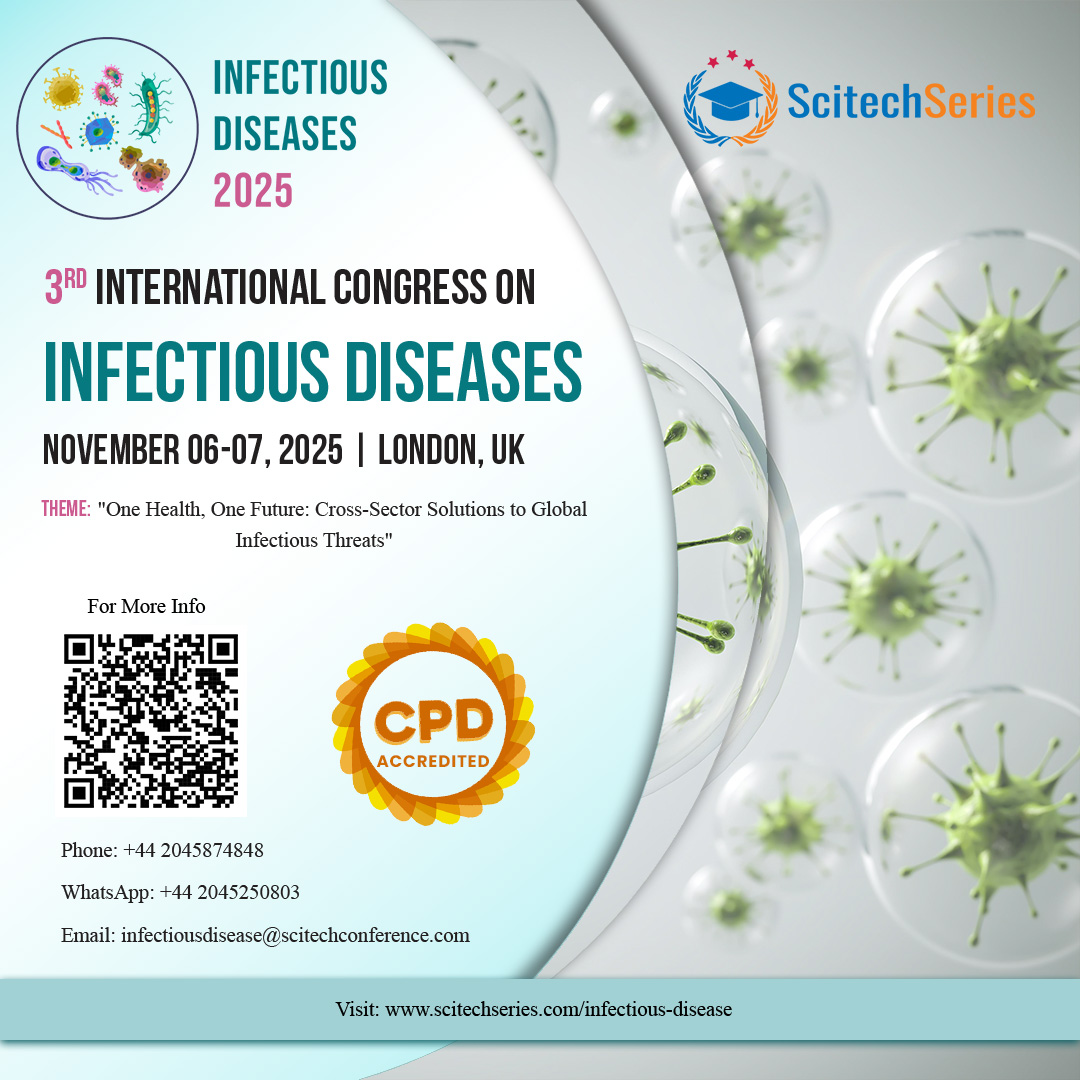 Scitech series (@scitechseries) on Twitter photo 🦠 Join us in London!
3rd Int’l Conference on Infectious Diseases
Nov 06–07, 2025 | 📍 London, UK
CPD Credits for all participants
scitechseries.com/infectious-dis…
infectiousdisease@scitechconference.com
+44 2045250803
#InfectiousDiseases2025 #CPDCredits #SciTechSeries 🦠 Join us in London!
3rd Int’l Conference on Infectious Diseases
Nov 06–07, 2025 | 📍 London, UK
CPD Credits for all participants
scitechseries.com/infectious-dis…
infectiousdisease@scitechconference.com
+44 2045250803
#InfectiousDiseases2025 #CPDCredits #SciTechSeries