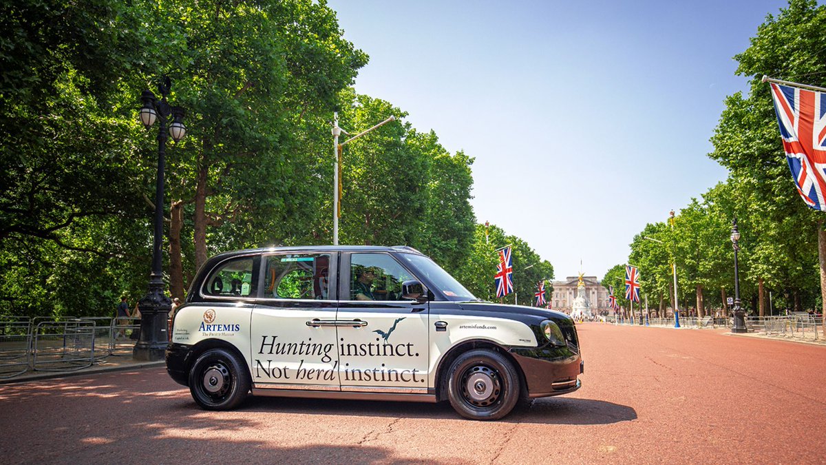 UbiquitousTaxis's tweet image. Artemis and their latest campaign urges audiences to be a hunter, not a tracker. Taxi advertising is a format that enjoys a ubiquitous relationship with wealthy audiences. We don't hunt them, but they're great at finding us!
#brandawareness
#taxiadvertising
#creativeadvertising