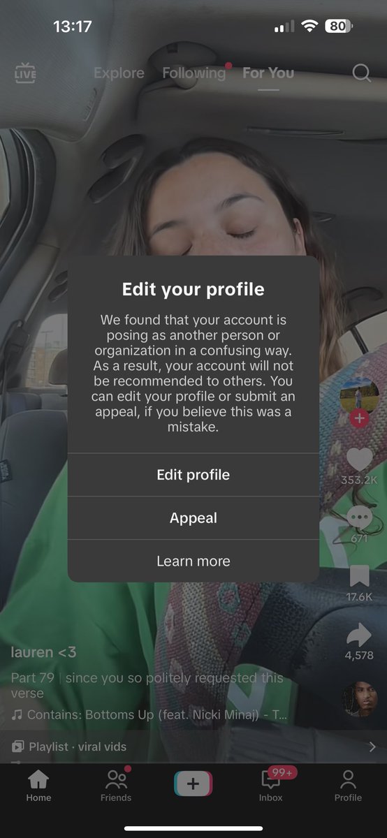tiktok başka birini taklit ettiğimi söyledi. girl who am i impersonating a lipsyncing DIVA??? 💜