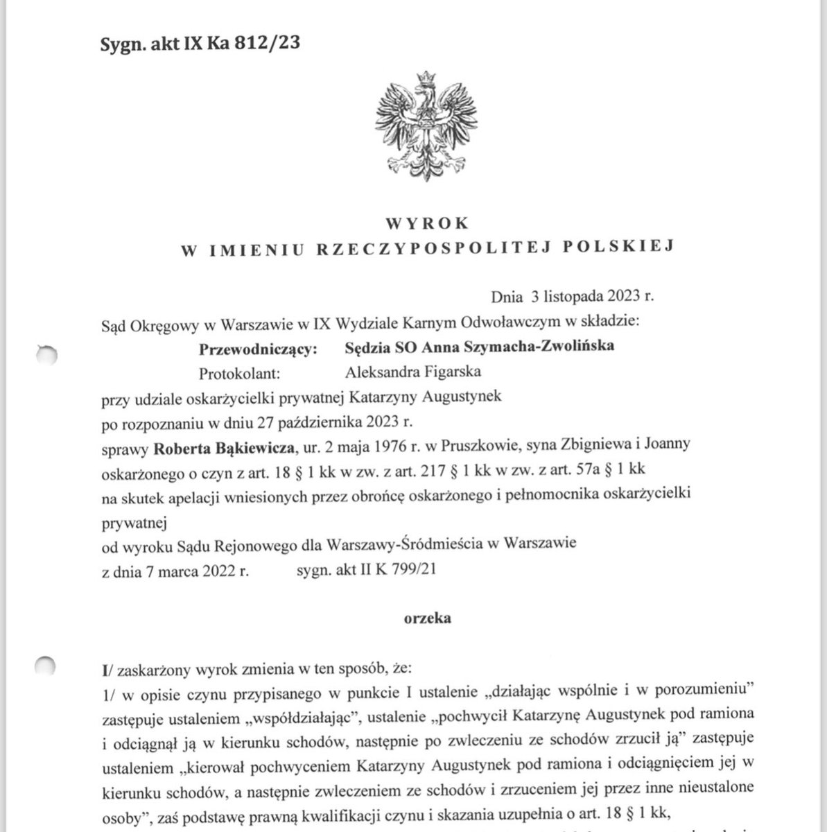 Oskar Kida (@kidaoskar) on Twitter photo Szanowni Państwo,
po wczorajszej decyzji prezydenta <a href="/AndrzejDuda/">Andrzej Duda</a> dotyczącej ułaskawienia <a href="/RBakiewicz/">Robert Bąkiewicz</a> i mojego wpisu na ten temat internet zalała fala fake news’ów. Nie tylko zwykli hejterzy, ale również poważne media i politycy twierdzili (i nadal twierdzą), że Robert Bąkiewicz Szanowni Państwo,
po wczorajszej decyzji prezydenta <a href="/AndrzejDuda/">Andrzej Duda</a> dotyczącej ułaskawienia <a href="/RBakiewicz/">Robert Bąkiewicz</a> i mojego wpisu na ten temat internet zalała fala fake news’ów. Nie tylko zwykli hejterzy, ale również poważne media i politycy twierdzili (i nadal twierdzą), że Robert Bąkiewicz