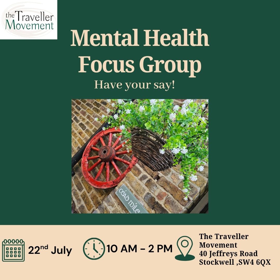 GypsyTravellerM's tweet image. We're looking for Romani (Gypsy) and Irish Traveller women to attend our mental health focus group looking at the barriers communities face when trying to access mental health support and/or their experiences of accessing mental health support. The focus group will be taking…