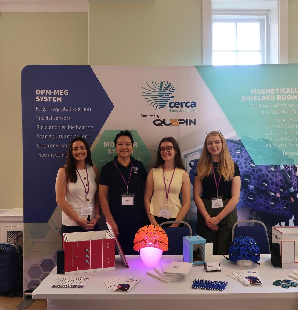 CercaMagnetics's tweet image. Excited to be here at #MEGUKI at @ucl this morning. We're all set up in the Lethaby room, if you're here over the next few days come and say hello!
#MEGUKI2025 #OPMMEG #magnetoencephalography