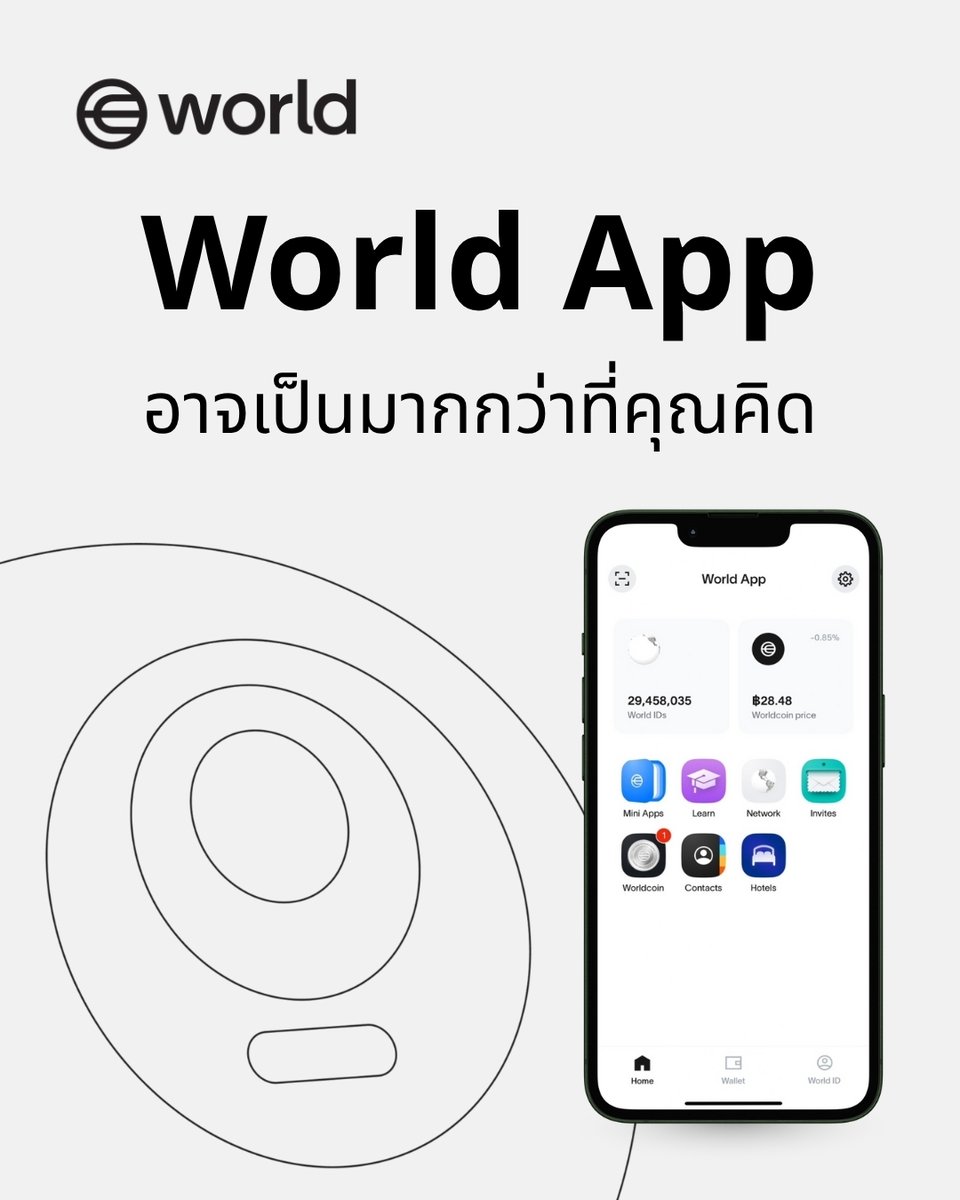 WorldOfficialTH's tweet image. 🔍 ลองมองใหม่อีกครั้ง...World App อาจเป็นมากกว่าที่คุณคิด 🌐✨
เราถูกออกแบบมาเพื่อให้ “มนุษย์จริง” ทุกคนก้าวไปในโลกยุค AI ได้อย่างปลอดภัยและเท่าเทียม
#WorldTH #WorldApp #ToolsForHumanity