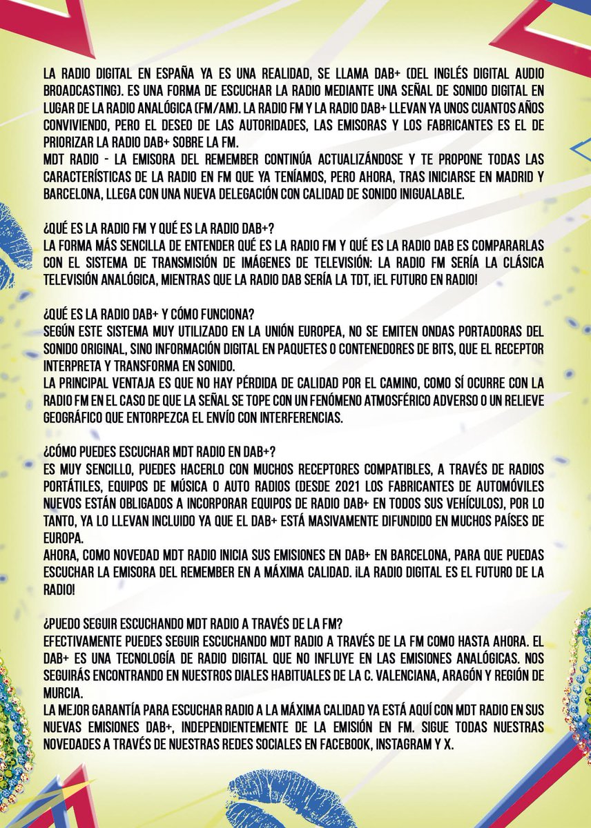 💥 ¡MDTer@s! Teníamos muchas ganas de anunciarlo 😍 
➡️ El Lunes 1 de Septiembre diremos ¡Hola TARRAGONA!
📡 Nacerá ¡MDT RADIO Tarragona!
📻 Escúchanos a través de DAB+
 👉 <a href="/mdtradio/">MDT RADIO</a> - La Emisora Del Remember