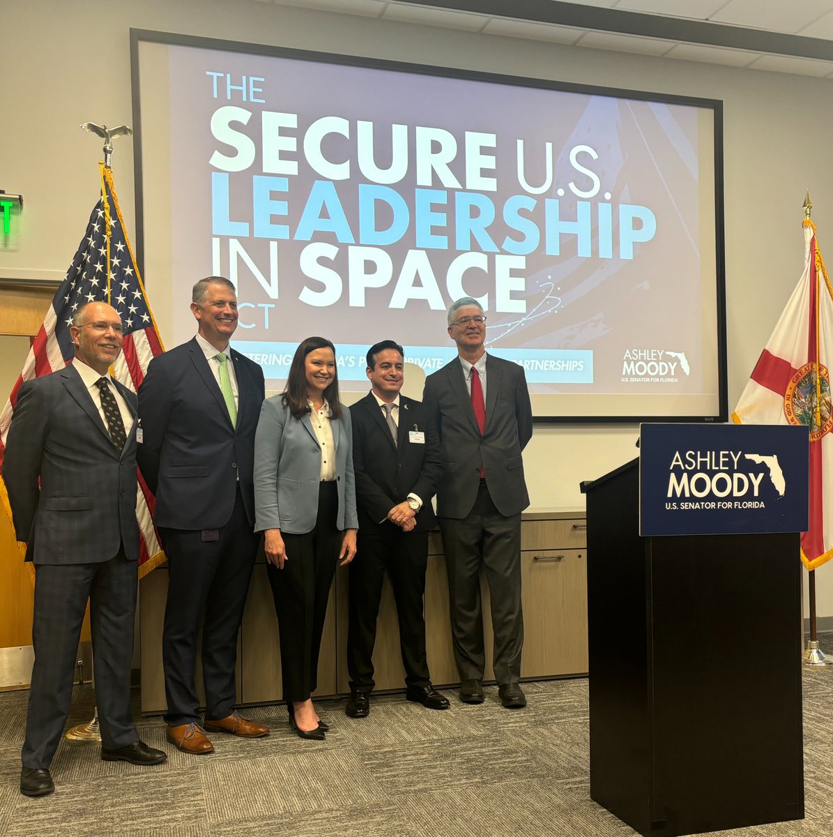 ucfspacebiz (@ucfspacebiz) on Twitter photo On Friday, <a href="/SpaceFlorida/">Space Florida</a> , <a href="/EmbryRiddle/">Embry-Riddle Univ</a> and UCF recognized the legislation from <a href="/SenAshleyMoody/">Senator Ashley Moody</a> that puts space port bonds into the same tax exempt status as those for airports and other critical infrastructure. On Friday, <a href="/SpaceFlorida/">Space Florida</a> , <a href="/EmbryRiddle/">Embry-Riddle Univ</a> and UCF recognized the legislation from <a href="/SenAshleyMoody/">Senator Ashley Moody</a> that puts space port bonds into the same tax exempt status as those for airports and other critical infrastructure.