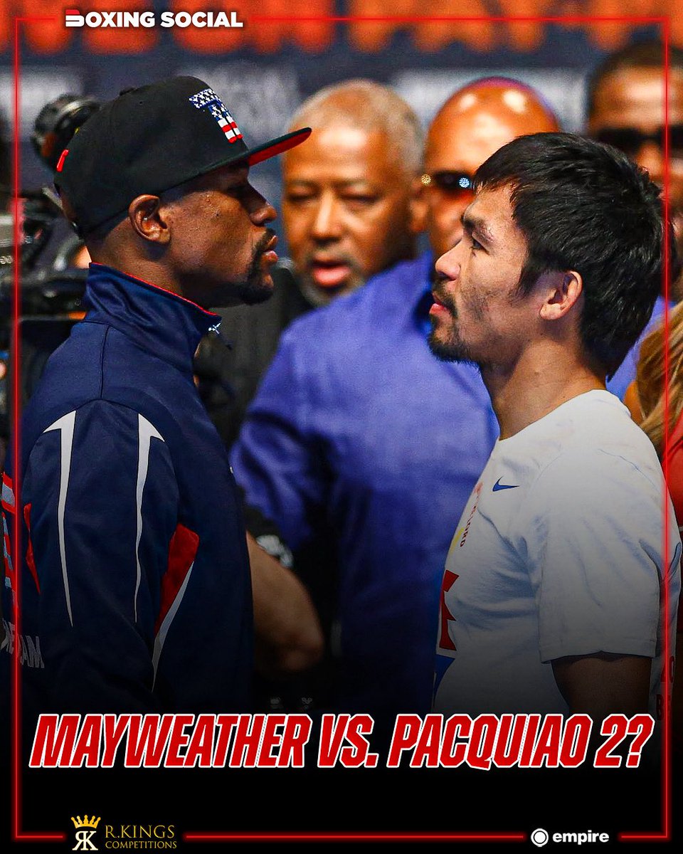 boxing_social's tweet image. ๐ ๐ฎ๐๐๐ฒ๐ฎ๐๐ต๐ฒ๐ฟ ๐๐. ๐ฃ๐ฎ๐ฐ๐พ๐๐ถ๐ฎ๐ผ ๐ฎ ๐ค
Reports circulating online that should Pacquiao come through Mario Barrios, we could see a potential rematch with Floyd Mayweather. ๐
Source: Lance Pugmire
#Mayweather #Pacquiao #MayPac #Boxing