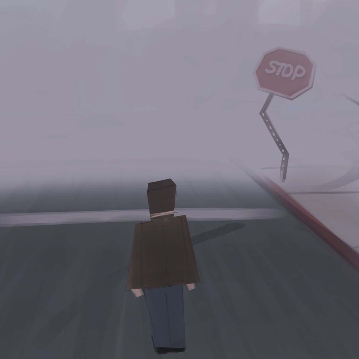 onionsketch's tweet image. Fog.