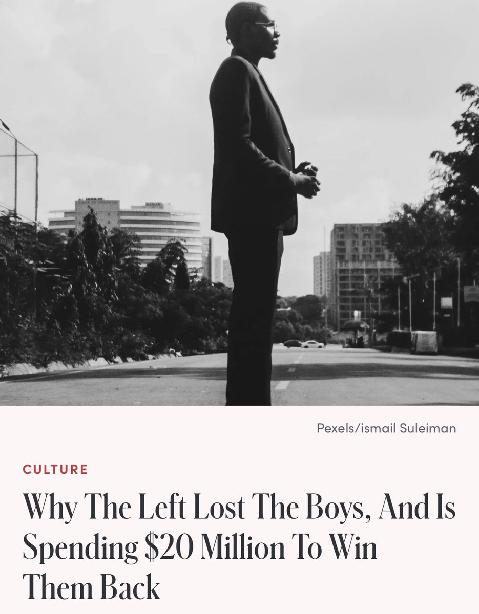 LisaBritton's tweet image. It’s time for both sides of the aisle to dive deeper into the underlying causes of the challenges facing our young men today, not just for votes, but because it’s the right thing to do. They need us, and we need them.
Check out my new article for Evie:
eviemagazine.com/post/why-the-l…