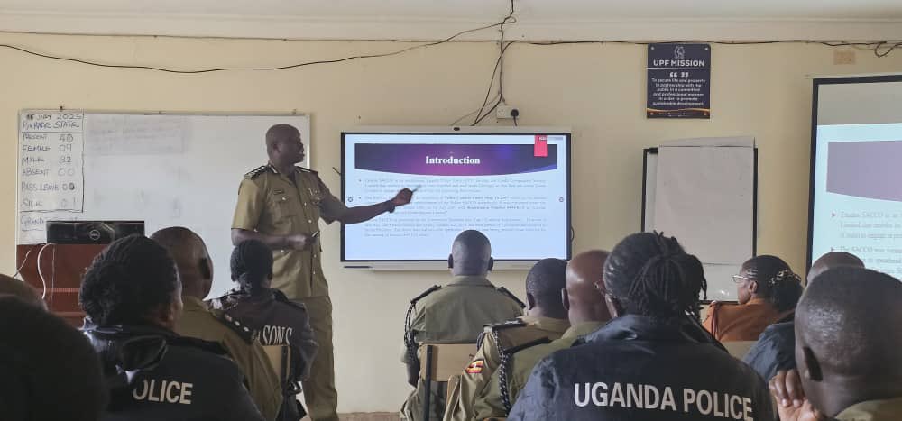UPDATE: Financial Literacy Lecture to Police Commanders at Bwebajja

SCP Dr. Omoding Wilson Otuna, Board Chairperson delivered a comprehensive lecture on financial literacy to senior police commanders undergoing training at the Police Senior Command and Staff College, Bwebajja.