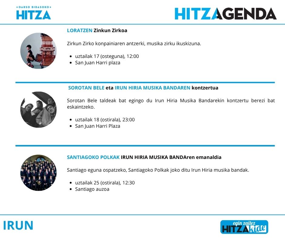 Oarso Bidasoko HITZAGENDA
UZTAILAREN 15etik 31ra

⬇️ Hemen deskargatu dezakezu pdf formatuan:
bidasoa.hitza.eus/site/files/202…