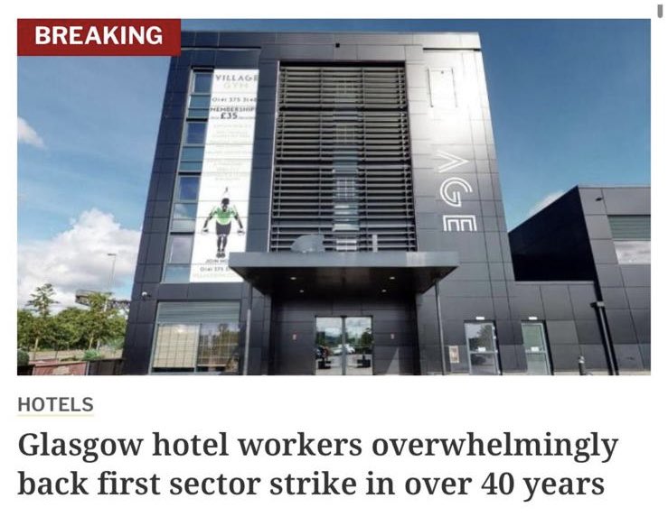 Sharon Graham (@unitesharon) on Twitter photo Unite backs hospitality workers and is very proud to support workers at <a href="/Village_Hotels/">Village Hotels</a> who have delivered an historic vote in favour of strike action.
This is a wealthy company which is short-changing staff. Instead of vilifying workers Village Hotel should get round the Unite backs hospitality workers and is very proud to support workers at <a href="/Village_Hotels/">Village Hotels</a> who have delivered an historic vote in favour of strike action.
This is a wealthy company which is short-changing staff. Instead of vilifying workers Village Hotel should get round the