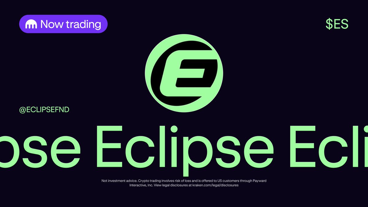 Kraken Exchange (@krakenfx) on Twitter photo $ES <a href="/EclipseFND/">Eclipse (🐮,🌑)</a> is now trading on Kraken 🌑
The best of Ethereum and Solana in one L2 ⤵️
p.k.xyz/9f1e/nq9xby71 $ES <a href="/EclipseFND/">Eclipse (🐮,🌑)</a> is now trading on Kraken 🌑
The best of Ethereum and Solana in one L2 ⤵️
p.k.xyz/9f1e/nq9xby71
