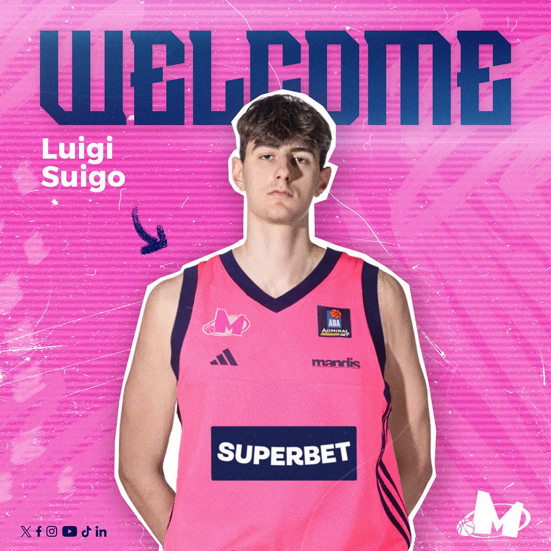 KKMegaBasket's tweet image. 𝗦𝗜𝗚𝗡𝗘𝗗 ✍🏻🇮🇹
🆕 Luigi Suigo is the new Mega Superbet player! 🔥
—
Košarkaški klub Mega Superbet angažovao je još jedno pojačanje za narednu sezonu pošto je ugovor sa klubom potpisao 18-godišnji Luiđi Suigo. 🙌🏻
Benvenuto 👀
bcmegabasket.net/2025/07/16/lui…