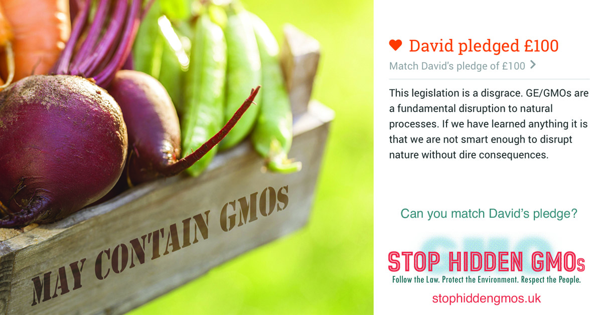 Beyond_GM's tweet image. David is right. Messing with nature never ends well, yet we keep doing it. These new GMOs were sold to parliament & deregulated based on the lie that they're the same as natural. Let's stop the lies. Let's #StopHiddenGMOs. DONATE to our legal action today crowdjustice.com/case/stop-hidd…
