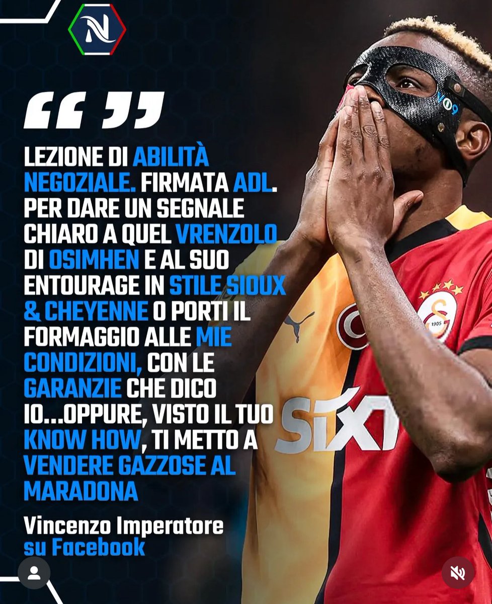 Kocean67's tweet photo. @MAURO_OSIMHEN45 @sscnapoli https://t.co/PjHS0ok5vq
