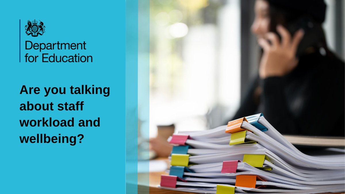 Our conversation guide supports meaningful conversations in schools and academy trusts about workload and wellbeing: gov.uk/government/pub…