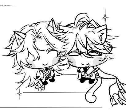 ..suddenly I'm active and have full motivation, 
have these two as catz !! 
#voidwelt #voidarchives #weltyang