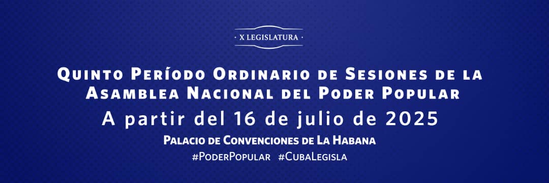 Dr. Alberto Moronta Enrique (@morontadr) on Twitter photo Hoy inicia el Quinto Período Ordinario de Sesiones de la <a href="/AsambleaCuba/">Asamblea Nacional Cuba</a> en su X Legislatura. #PoderPopular
En la Agenda de debates están importantes temas de la vida política económica y social de nuestro país. #Cuba.
Temas de interés para todo el pueblo cubano. #CubaLegisla Hoy inicia el Quinto Período Ordinario de Sesiones de la <a href="/AsambleaCuba/">Asamblea Nacional Cuba</a> en su X Legislatura. #PoderPopular
En la Agenda de debates están importantes temas de la vida política económica y social de nuestro país. #Cuba.
Temas de interés para todo el pueblo cubano. #CubaLegisla