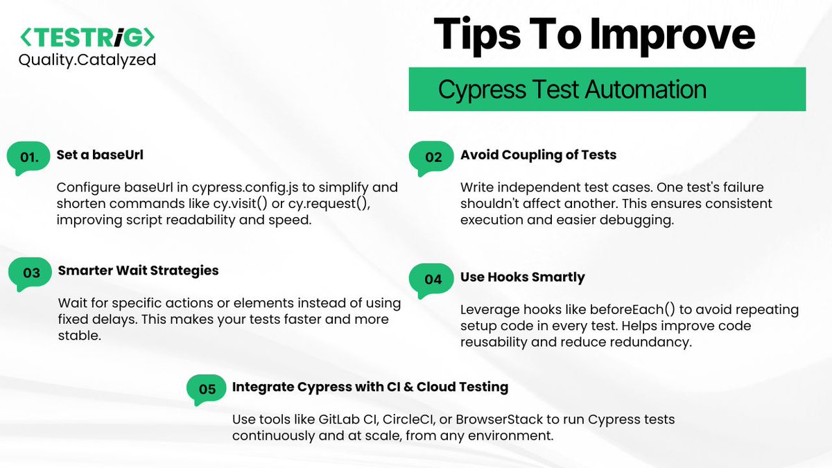 testrig_qa's tweet image. Discover smarter ways to speed up test execution and boost reliability with #Cypress test automation.
Get actionable insights and tips 
🔗 testrigtechnologies.com/blogs/effectiv…
#hireqa #hiretester #automationtesting #testautomation #cypress #tips