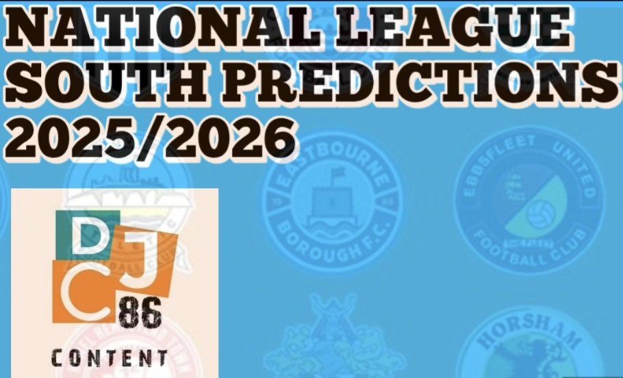 djc_86's tweet image. ⏳️ National League South Predicitons dropping Saturday 26th July 12pm. ▶️