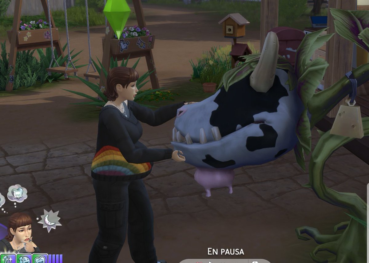 craigsjuice's tweet image. forget that i was being emo, anywyas i love carnivore cow plants in the sims4 &amp;lt;3