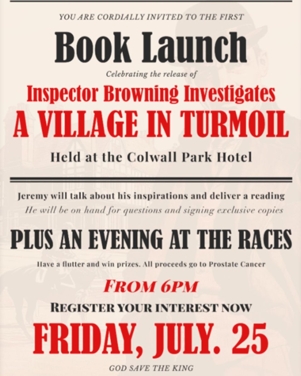 BPA client Jeremy Harford will be hosting a book launch for his debut novel "A Village in Turmoil" next Friday July 25th at Colwall, near Malvern, Worcestershire. If you're nearby, don't miss this event!

Register to attend here: jeremyharfordauthor.co.uk/book-launch/