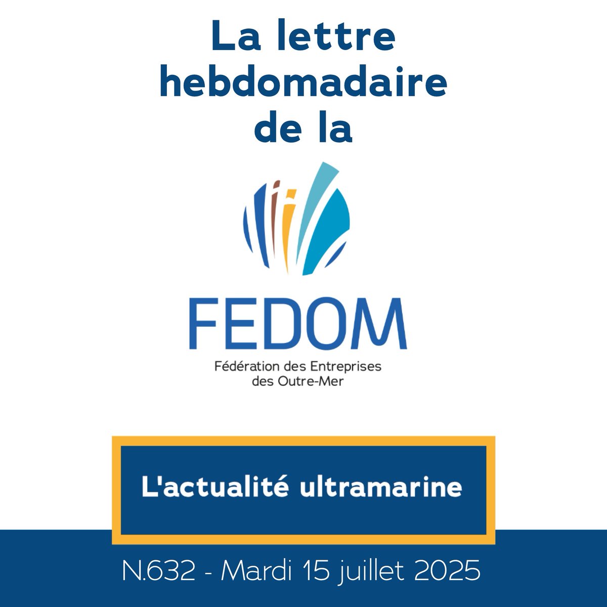 📌🗓 Retrouvez aujourd’hui notre lettre hebdomadaire sur l’actualité ultramarine : Traitement des investissements productifs défiscalisés après le passage du cyclone Chido à Mayotte; ...

 👉 Pour plus d’informations : fedom.org/2025/07/15/let…