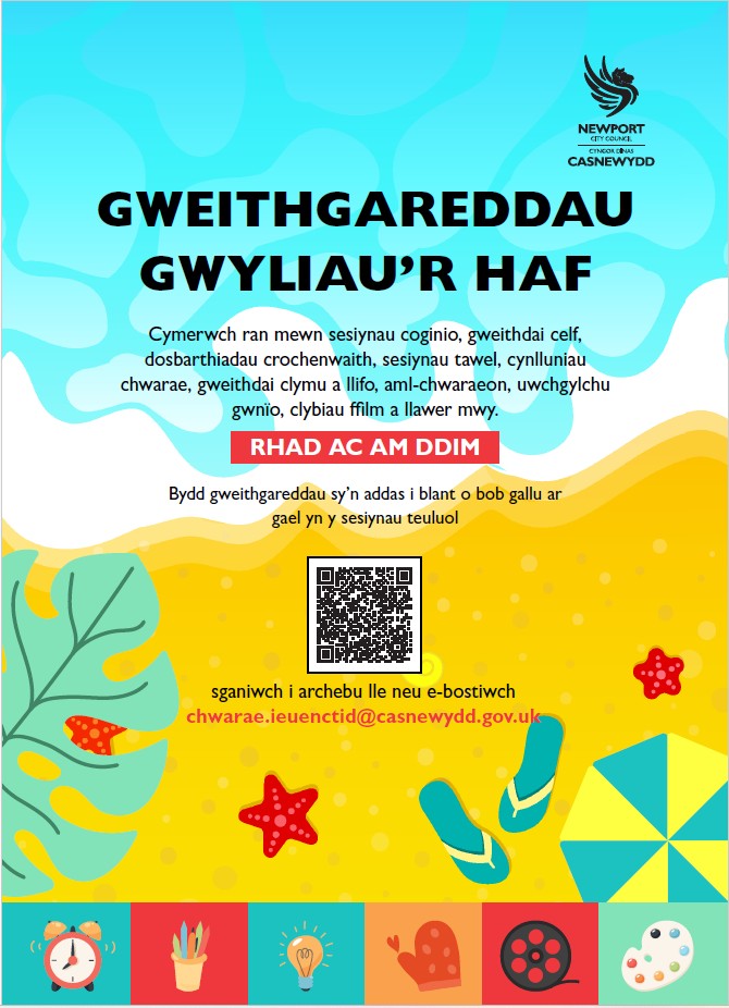 Gwyliau’r Haf // Summer Holidays
eventbrite.co.uk/o/newport-yout…
