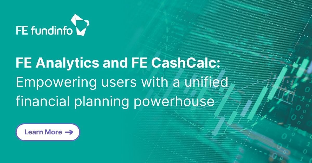 💡FE Analytics paired with FE CashCalc

Leave behind fragmented financial tools and streamline your operations.
🔹 One sign-on
🔹 Real-time insights
🔹 Unified platform

➡️Transform your financial planning with us: hubs.ly/Q03xrDdZ0 

#FEfundinfo #FinancialPlanning