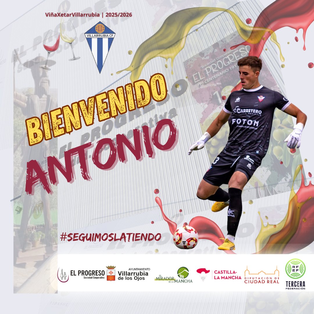 VXVILLARRUBIACF's tweet photo. ✅ Antonio Izquierdo 
🤝 FICHADO
🧤 Portero
📈 29 años 🔝1,84m
🔙 Procede del C.D.Valdepeñas.
🔎 Ha pasado por equipos de Málaga, por el CD Rincón, San Pedro y CD Valdepeñas.
👉🏽 Portero con gran experiencia, que conoce bien el grupo y que llega para competir por un puesto en la portería.
😃 ¡Bienvenido, Antonio!
📸 @aurecape
#ViñaXetarVillarrubia #SeguimosLatiendo #TerceraRFEF
